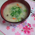 イチゴ、イチゴ。's cooksnap of when they made ほくほくの食感♪3種の根菜と里芋のみそ汁.