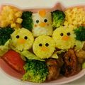 くまとこぐまとねこ's cooksnap of when they made 簡単！キャラ弁当♪俵ヒヨコ&ニワトリ☆.