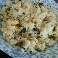 はらぺこさや's cooksnap of when they made 簡単！じゃこと高菜のチャーハン☆.