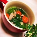 くーたん♪'s cooksnap of when they made レタスの外葉でＢＬＴスープ.