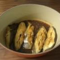 プ～プ～'s cooksnap of when they made ルクルーゼでかれいの煮付け.