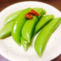りるみな's cooksnap of when they made スナップエンドウの白出汁漬け。.