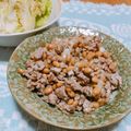 azukiyuki's cooksnap of when they made サニーレタスの豚そぼろ納豆包み.