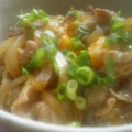 にゃぁくん's cooksnap of when they made 豚のしょうが焼丼目玉焼き乗っけ♡.