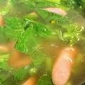 カレンタ's cooksnap of when they made 菜の花とソーセージのスープ.