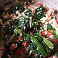 花団子＊'s cooksnap of when they made 炒りごまたっぷりホウレンソウの白和え.