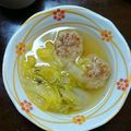 ふわふわマシュマロ's cooksnap of when they made 土鍋で作る♪白菜とハンバーグのコトコト煮.