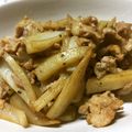 のんのんSTELLA's cooksnap of when they made 豚肉とレンコンの細切り炒め.