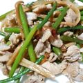 ハッスン's cooksnap of when they made 豚とニンニクの芽の中華炒め【麻辣肉絲】.