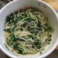 アヤ寅's cooksnap of when they made 春菊春雨マヨからし醤油和え.