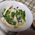 よちりん's cooksnap of when they made 菜の花とあぶりうす揚げのみぞれ酢あえ♪.