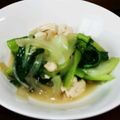 sej621's cooksnap of when they made 鶏がらスープの素だけ　チンゲン菜あんかけ.