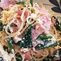 rin0418r24's cooksnap of when they made 生クリーム不要☆やさしい味のカルボナーラ.