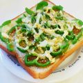 taako1552's cooksnap of when they made ピーマン大きめトースト⑤　~焼肉のたれ.