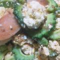 ＊たます＊'s cooksnap of when they made 魚肉ソーセージのゴーヤチャンプルー.