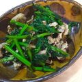 ｔｙｈｍ's cooksnap of when they made 博多な花おいしい菜と豚肉の生姜醤油焼き.