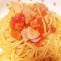 ぴぃー子's cooksnap of when they made 簡単！トマトとオリーブオイルの超絶品スパ.