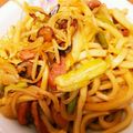 なおみおばちゃん's cooksnap of when they made ピリ辛★焼きうどん.