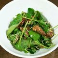 まりん's cooksnap of when they made ベビーリーフとさんまの蒲焼き缶のサラダ.
