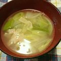 coco∵'s cooksnap of when they made 早くて簡単！白菜とベーコンの中華スープ.