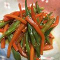 mieとsaki's cooksnap of when they made モロッコインゲンとニンジンのきんぴら.