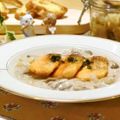 ももいろさくら's cooksnap of when they made サーモンのムニエル☆きのこクリームソース.