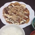 ぐうたら主婦みん's cooksnap of when they made 肉じゃが☆残りはもちっとお好み焼きに♪.
