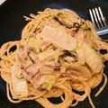 jujube21's cooksnap of when they made 簡単！白菜とツナと塩昆布のクリームパスタ.