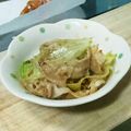 まぐゆ's cooksnap of when they made ☆豚バラ＆レタス炒め 焼き肉味☆.