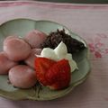 はっぴぃゆっこ's cooksnap of when they made 『苺の白玉・小豆生クリーム添え』.