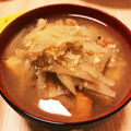 yuka119's cooksnap of when they made ささがきごぼうと厚揚げのコクうまお味噌汁.