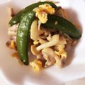 クックWSPX1I☆'s cooksnap of when they made 春色！スナップエンドウと豚肉の炒め物.