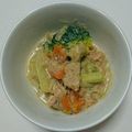 rie0x0's cooksnap of when they made 豆乳でつくる鮭のクリーム煮.