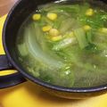 Nya6nya6's cooksnap of when they made 覚書 白菜とコーンのコンソメスープ.