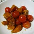 ﾋﾟﾝｸ☆ﾏｶﾛﾝ's cooksnap of when they made トマトとオレンジの爽やかフルーツサラダ☆.