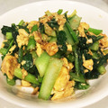むー太朗's cooksnap of when they made 簡単おつまみ☆小松菜と卵のオイスター炒め.