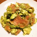 モケ缶's cooksnap of when they made 簡単 アボカドとタコのジェノベーゼ.