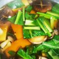 Jyohana's cooksnap of when they made ほうれん草ときのこのお雑煮♪お吸い物にも.