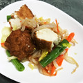 クックｕち's cooksnap of when they made 厚揚げ豆腐を主役に～エスニック風のサラダ.