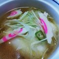 ちゃい丸's cooksnap of when they made 餅消費！長ネギで☆中華風お雑煮♪.