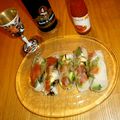 White☆Lily's cooksnap of when they made マグロとアボカド生春巻きピーナッツソース.