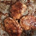 mamehana94's cooksnap of when they made 鳥ひき肉のおからヘルシーハンバーグ♡.
