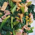 ☆ななるる☆'s cooksnap of when they made ベーコン薄揚げほうれん草のバター醤油♪.