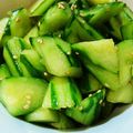 ソラママ☆たま☆'s cooksnap of when they made 簡単！ きゅうりの浅漬け.