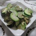 miyuki12's cooksnap of when they made ナスとズッキーニのニンニク炒め.