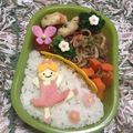 minch＊＊'s cooksnap of when they made バレリーナの女の子♪キャラ弁.