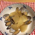 shunkyo's cooksnap of when they made ☆あさりと大根のあっさり煮☆.