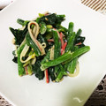 mis2wa's cooksnap of when they made ほうれん草とカニかまのマヨ醤油.