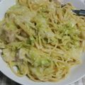 yorichan♡'s cooksnap of when they made キャベツとベーコンのカルボナーラ.
