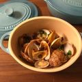 プ～プ～'s cooksnap of when they made ルクルーゼで”あさり”の酒蒸し！.